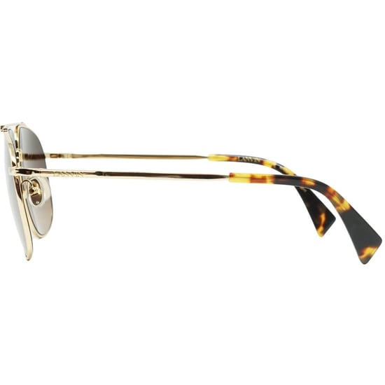 Lanvin gafas de sol doradas con lentes degradados en marrn - Image 3