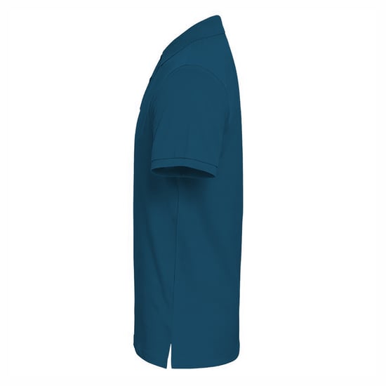 Asquith & Fox Mens Plain Short Sleeve Polo Shirt (Teal Heather) - Image 3
