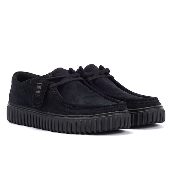 Clarks Originals Torhill Men's Black Suede Shoes - Image 1