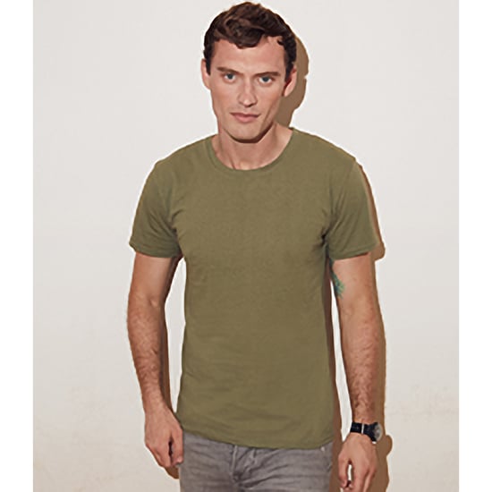 Fruit Of The Loom Mens Iconic T-Shirt (Pack of 5) (Classic Olive Green) - Image 4