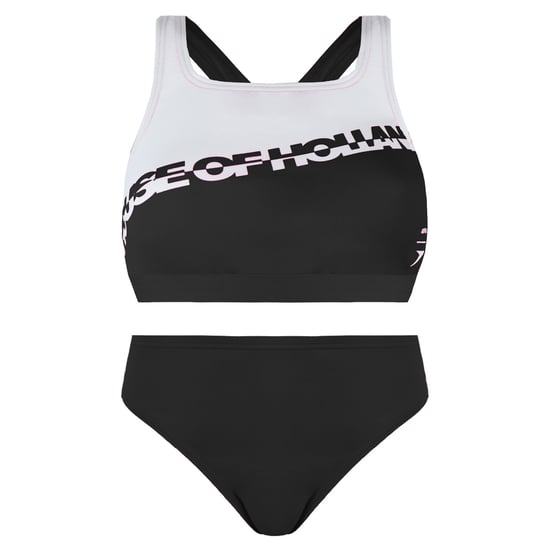 Speedo impresa House of Holanda Blackwhite Women Dos piezas Swimsuit 8 121933503 - Image 1