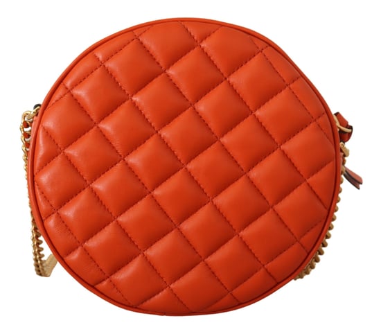 Bolso cruzado redondo Medusa de cuero napa rojo para mujer de Versace - Image 3