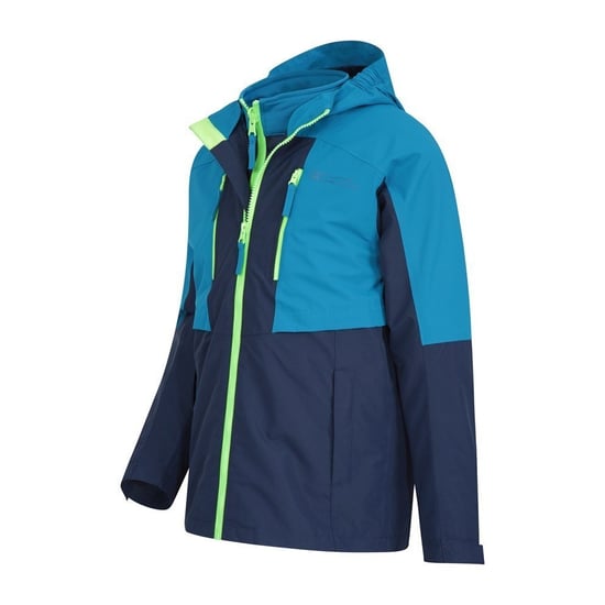 Mountain Warehouse Childrens/Kids Ravine 3 in 1 Waterproof Jacket (Blue) - Image 3