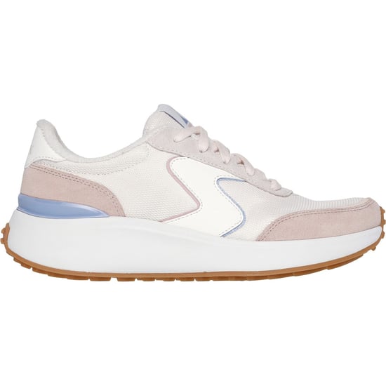 Skechers BLVD Retro Runner Leather Women's Light Pink/Purple Trainers - Image 2