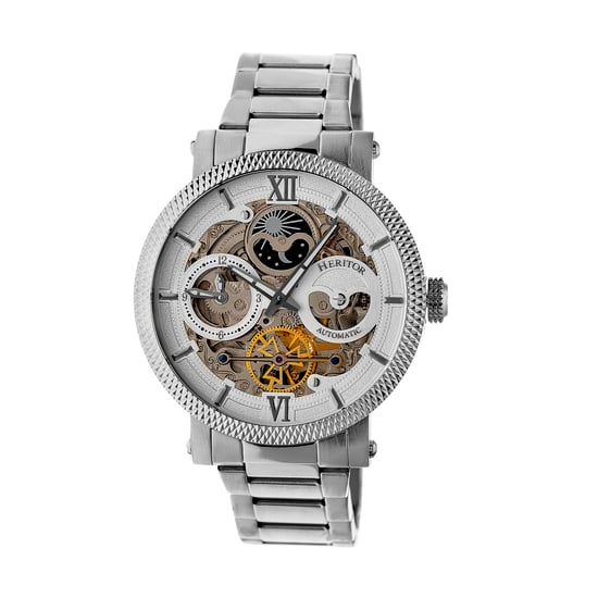 Heritor Automatic Aries Skeleton Dial Bracelet Watch