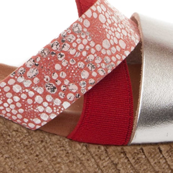 Confortable wedge sandal Montevita in Red