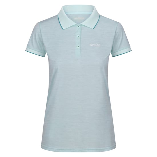 Regatta Womens/Ladies Remex II Polo Neck T-Shirt (Bleached Aqua) - Image 1