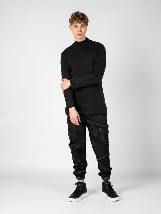 La Haine Inside Us Longsleeve LM061 del hombre Gris - Image 5