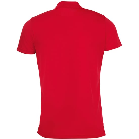 SOLS Mens Performer Short Sleeve Pique Polo Shirt (Red) - Image 2