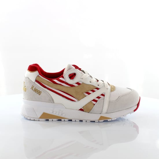 Diadora repubbliche marinare n9000 mii para hombre blanco/entrenadores rojos - Image 1