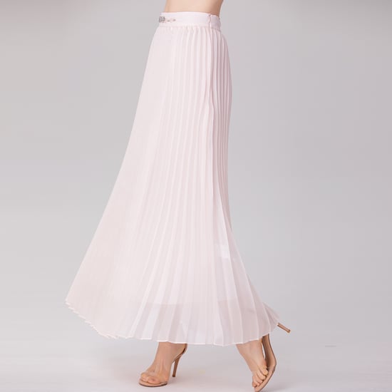 Organza Pleats Midi Skirt - Image 2