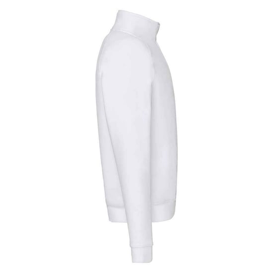 Fruit Of The Loom Mens Premium Zip Neck Heather Sweatshirt (White) - Image 3