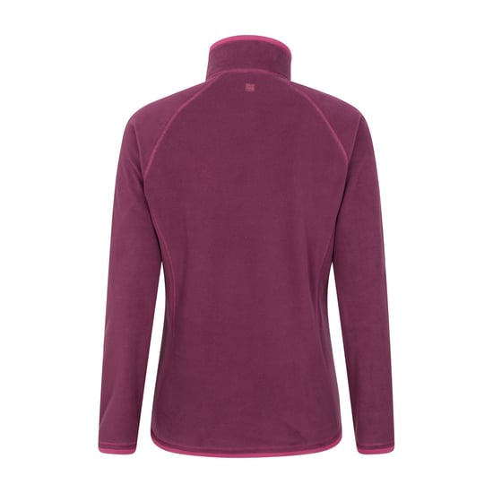 Mountain Warehouse Womens/Ladies Montana Half Zip Fleece Top (Berry) - Image 2