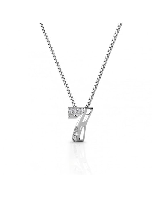 Colgantes Número 7 - Plata y Cristal - Image 3