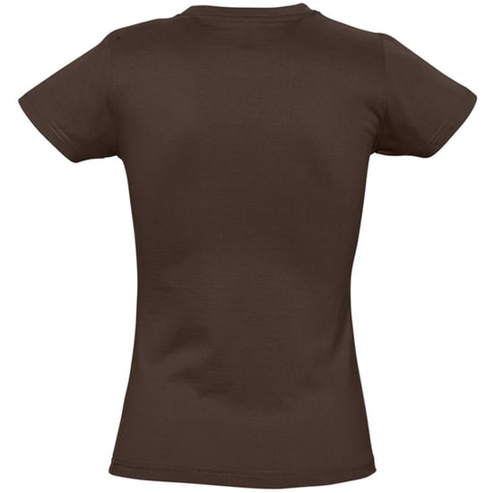 SOLS Womens/Ladies Imperial Heavy Short Sleeve T-Shirt (Chocolate) - Image 2