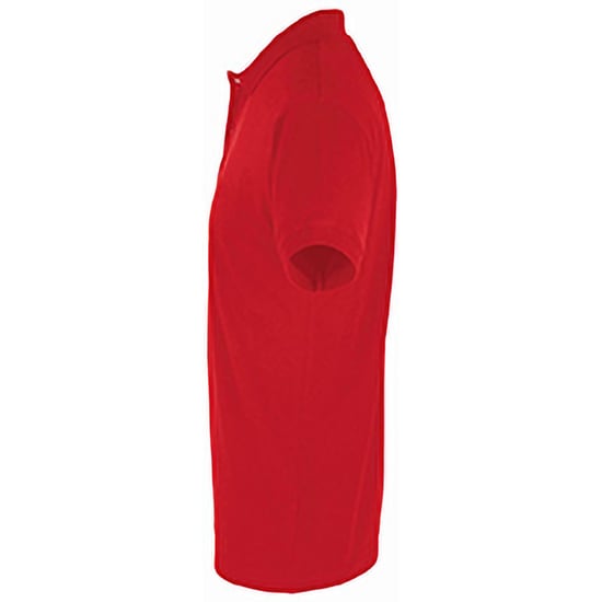SOLS Mens Perfect Pique Short Sleeve Polo Shirt (Red) - Image 3