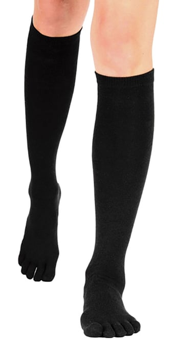 TOETOE- Calcetines Esenciales hasta la Rodilla para Hombre y Mujer - Negro - Image 2