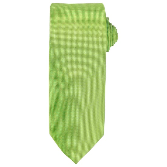 Premier Unisex Adult Micro Waffle Tie (Lime) - Image 1