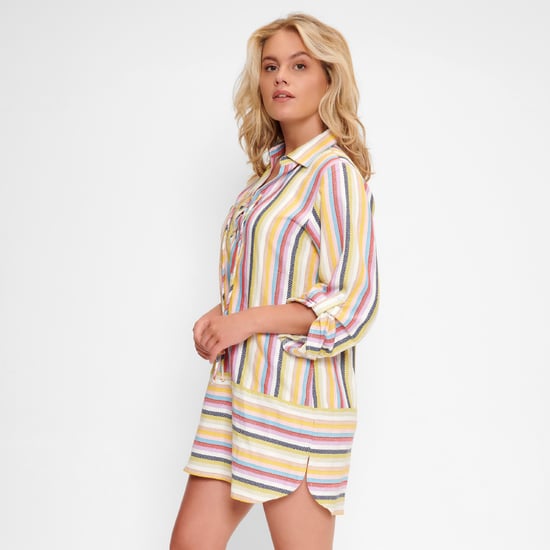 Túnica LingaDore en estampado de rayas pequeñas - Image 3