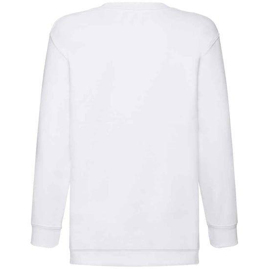 Fruit of the Loom Kids/Childrens Classic Drop Shoulder Sweatshirt (White) - Image 2