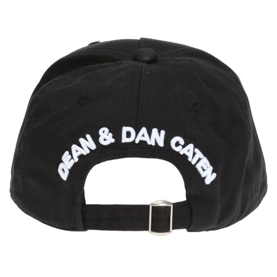 Gorra negra con logo bordado blanco de DSQUARED2 - Image 3