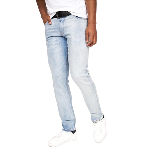 Crosshatch Mens Cadman Straight Jeans (Light Wash) - Image 1