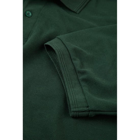 Russell Mens Ripple Collar & Cuff Short Sleeve Polo Shirt (Bottle Green) - Image 5