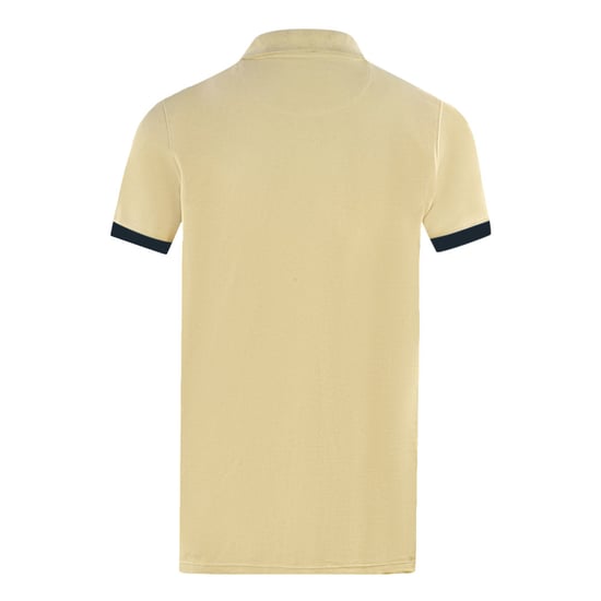 Polo beige con cuello de marca Aquascutum - Image 2