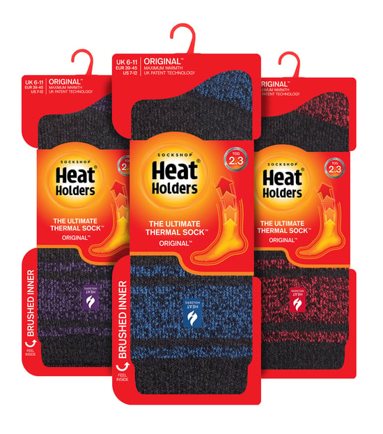 HEAT HOLDERS - 3 Pack Multipack Mens Insulated Thermal Socks for Winter - Dublin - Image 2