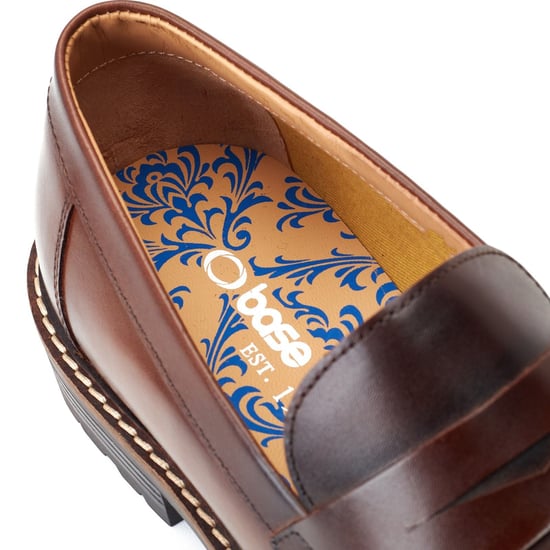 Base London Ivey Leather Men's Burnt Brown Loafers - Image 6