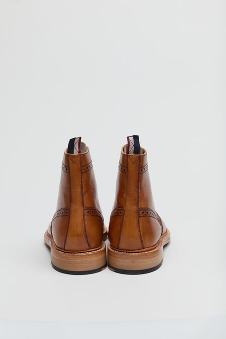 Ben Sherman Arthur Leather Men's Tan Boots - Image 4