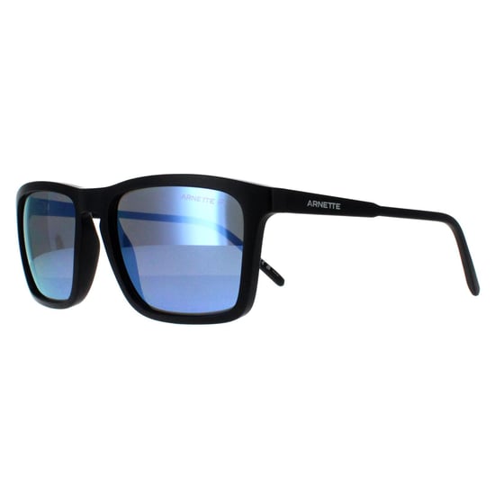 Arnette Rectangle Unisex Negro Mate Gris Oscuro Espejo Agua Polarizadas AN4283 Shyguy - Image 1