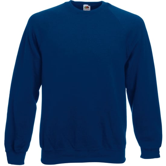 Fruit Of The Loom Mens Raglan Sleeve Belcoro® Sweatshirt (Navy) - Image 1
