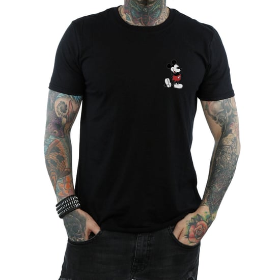 Disney Mens Mickey Mouse Kickin Retro Chest T-Shirt (Black) - Image 3