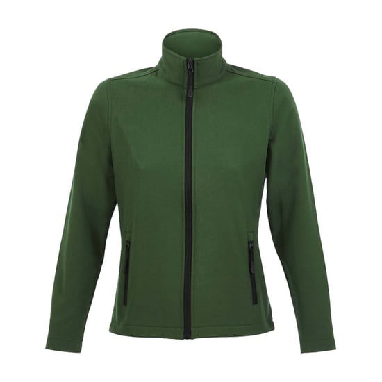 SOLS Womens/Ladies Race Soft Shell Jacket (Bottle Green) - Image 1
