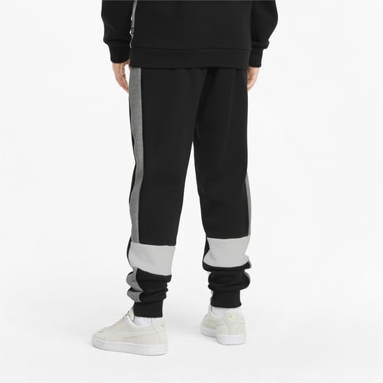 PUMA Kids Boys Essentials+ Colourblock Youth Sweatpants Jogging Bottoms
