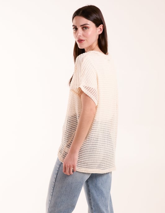 Crochet Batwing Oversized Top