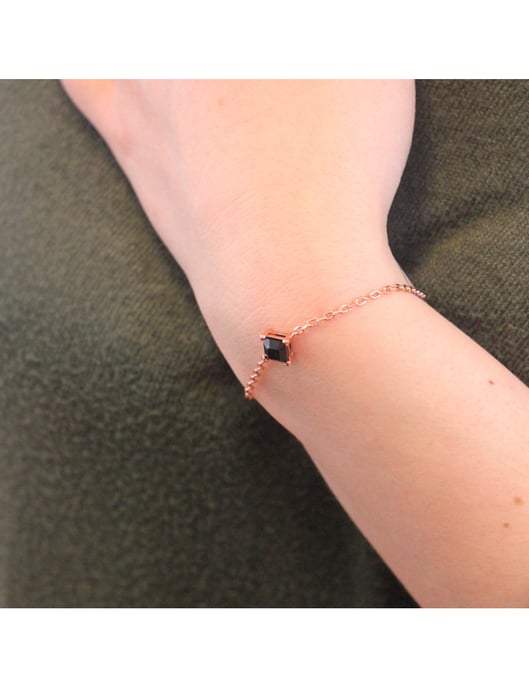 Pulsera Calle - Oro rosa y negro - Image 2