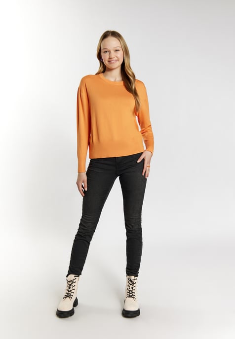 Mymo Knitted pullover women orange - Image 2