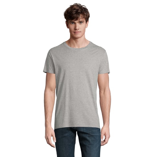 SOLS Mens Crusader Organic T-Shirt (Grey Marl) - Image 4