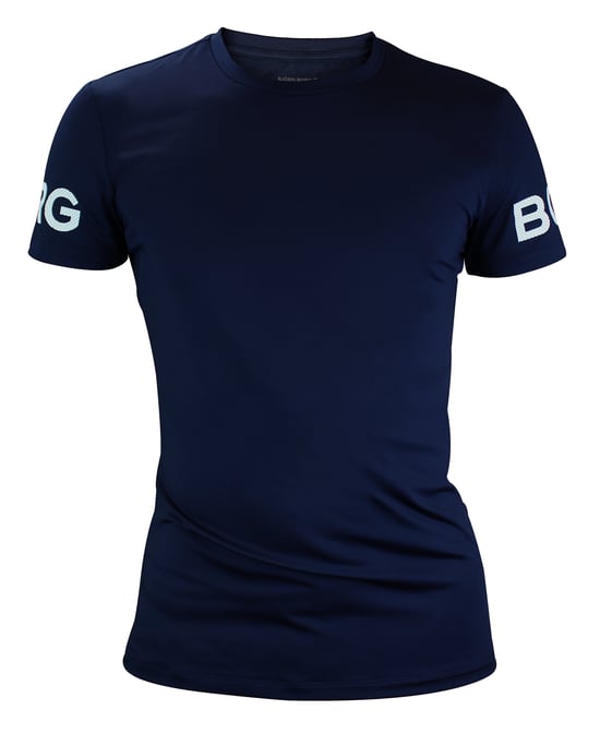 Björn Borg - Camiseta de manga corta de alto rendimiento para hombre - Azul marino - Image 1