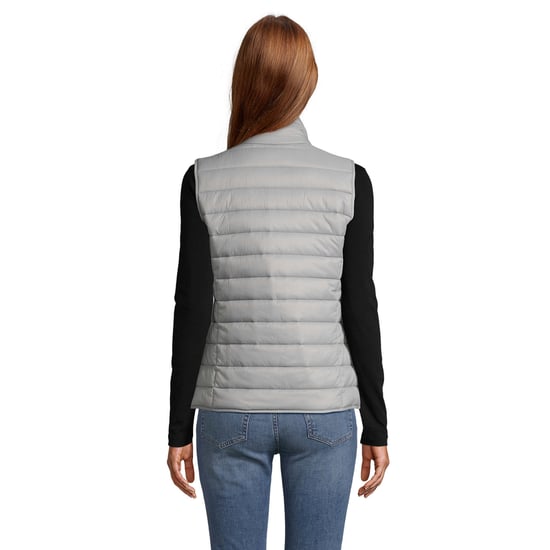 SOLS Womens/Ladies Wave Lightweight Body Warmer (Metal Grey) - Image 2