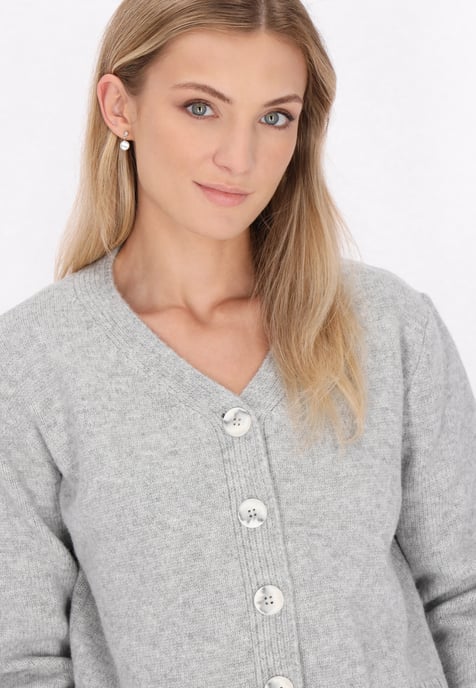Dreimaster Cardigan women Grey melange - Image 5