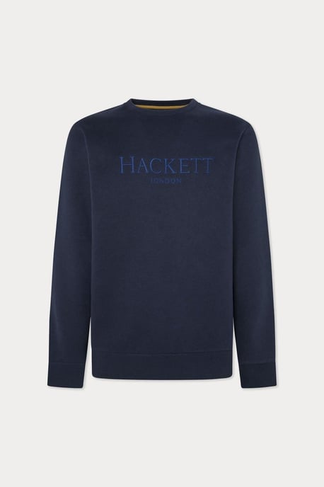 Heritage Hackett Logo Crew Sweat Navy