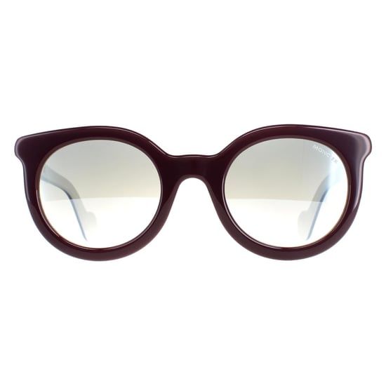 Moncler Round Womens Bordeaux Smoke Mirror ML0015