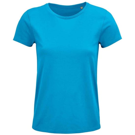 SOLS Womens/Ladies Crusader Organic T-Shirt (Aqua Blue) - Image 1