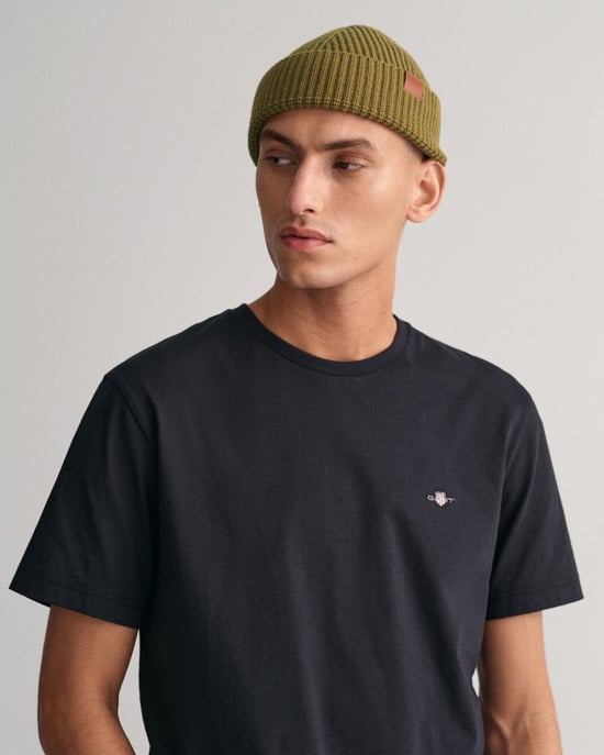 GANT Mens Regular Fit Short Sleeve Shield Logo T-Shirt