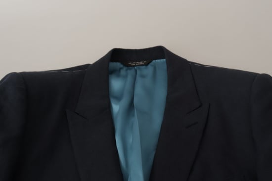 Chaqueta de Alta Sastrería Dolce & Gabbana Azul Oscuro Blazer para Hombre - Image 6
