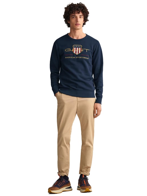Sudadera con cuello redondo Gant Archive Shield para hombre - Image 4