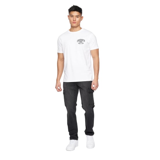Crosshatch Mens Kremtap Cargo Jeans (Black Wash) - Image 3